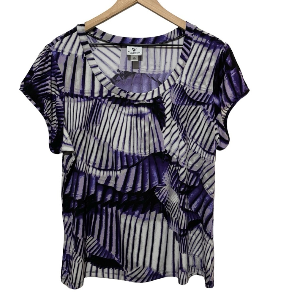 Worthington Woman Stretch Crew Neck Top Women's Size 1X